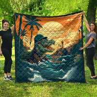 Everglades Alligator Alcatraz Vintage Quilt - Wonder Print Shop