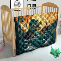 Everglades Alligator Alcatraz Vintage Quilt - Wonder Print Shop