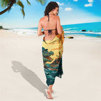 Everglades Alligator Alcatraz Vintage Sarong - Wonder Print Shop