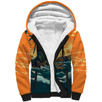 Everglades Alligator Alcatraz Vintage Sherpa Hoodie - Wonder Print Shop