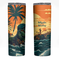 Everglades Alligator Alcatraz Vintage Skinny Tumbler - Wonder Print Shop
