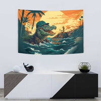 Everglades Alligator Alcatraz Vintage Tapestry - Wonder Print Shop