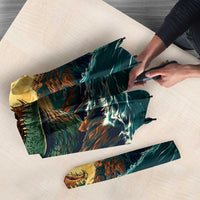 Everglades Alligator Alcatraz Vintage Umbrella - Wonder Print Shop