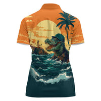 Everglades Alligator Alcatraz Vintage Women Polo Shirt - Wonder Print Shop
