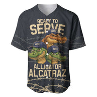 Ready To Serve Alligator Alcatraz Baseball Jersey - Wonder Print Shop