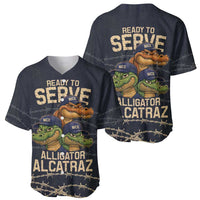 Ready To Serve Alligator Alcatraz Baseball Jersey - Wonder Print Shop