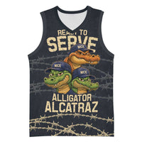 Ready To Serve Alligator Alcatraz Basketball Jersey - Wonder Print Shop