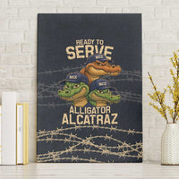 Ready To Serve Alligator Alcatraz Canvas Wall Art - Wonder Print Shop