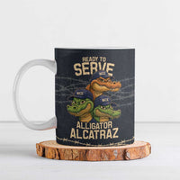 Ready To Serve Alligator Alcatraz Ceramic Mug - Wonder Print Shop