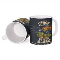 Ready To Serve Alligator Alcatraz Ceramic Mug - Wonder Print Shop