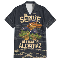 Ready To Serve Alligator Alcatraz Family Matching Tank Maxi Dress and Hawaiian Shirt - Wonder Print Shop