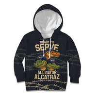 Ready To Serve Alligator Alcatraz Kid Hoodie - Wonder Print Shop