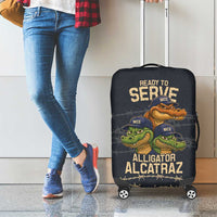 Ready To Serve Alligator Alcatraz Luggage Cover - Wonder Print Shop