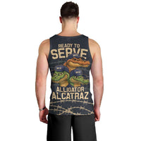 Ready To Serve Alligator Alcatraz Men Tank Top - Wonder Print Shop