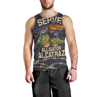 Ready To Serve Alligator Alcatraz Men Tank Top - Wonder Print Shop