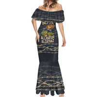 Ready To Serve Alligator Alcatraz Mermaid Dress - Wonder Print Shop
