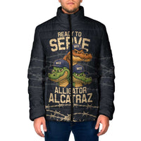 Ready To Serve Alligator Alcatraz Padded Jacket - Wonder Print Shop