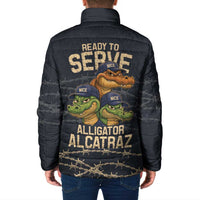 Ready To Serve Alligator Alcatraz Padded Jacket - Wonder Print Shop
