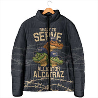 Ready To Serve Alligator Alcatraz Padded Jacket - Wonder Print Shop