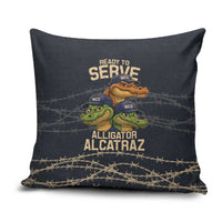 Ready To Serve Alligator Alcatraz Pillow Cover - Wonder Print Shop