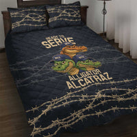 Ready To Serve Alligator Alcatraz Quilt Bed Set - Wonder Print Shop