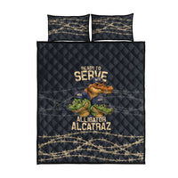 Ready To Serve Alligator Alcatraz Quilt Bed Set - Wonder Print Shop