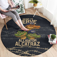 Ready To Serve Alligator Alcatraz Round Carpet - Wonder Print Shop