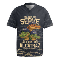 Ready To Serve Alligator Alcatraz Rugby Jersey - Wonder Print Shop