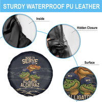 Ready To Serve Alligator Alcatraz Spare Tire Cover - Wonder Print Shop