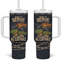 Ready To Serve Alligator Alcatraz Tumbler With Handle - Wonder Print Shop