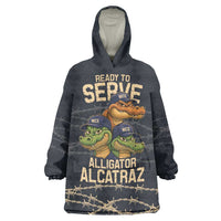 Ready To Serve Alligator Alcatraz Wearable Blanket Hoodie - Wonder Print Shop