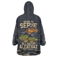 Ready To Serve Alligator Alcatraz Wearable Blanket Hoodie - Wonder Print Shop