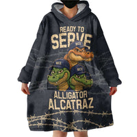 Ready To Serve Alligator Alcatraz Wearable Blanket Hoodie - Wonder Print Shop