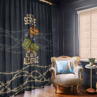 Ready To Serve Alligator Alcatraz Window Curtain - Wonder Print Shop