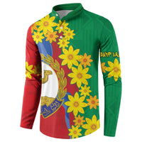 Eritrea New Year Personalized Button Sweatshirt Enkutatash Adey Abeba Flower Art LT9 - Wonder Print Shop