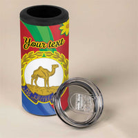 Eritrea New Year Personalized 4 in 1 Can Cooler Tumbler Enkutatash Adey Abeba Flower Art LT9 - Wonder Print Shop