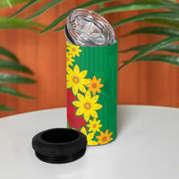 Eritrea New Year Personalized 4 in 1 Can Cooler Tumbler Enkutatash Adey Abeba Flower Art LT9 - Wonder Print Shop