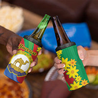 Eritrea New Year Personalized 4 in 1 Can Cooler Tumbler Enkutatash Adey Abeba Flower Art LT9 - Wonder Print Shop