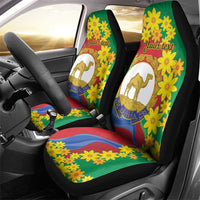 Eritrea New Year Personalized Car Seat Cover Enkutatash Adey Abeba Flower Art LT9 - Wonder Print Shop
