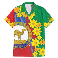 Eritrea New Year Personalized Family Matching Mermaid Dress and Hawaiian Shirt Enkutatash Adey Abeba Flower Art LT9 - Wonder Print Shop