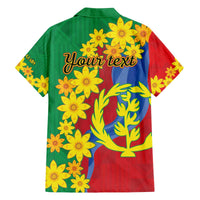 Eritrea New Year Personalized Family Matching Puletasi and Hawaiian Shirt Enkutatash Adey Abeba Flower Art - Wonder Print Shop