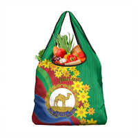 Eritrea New Year Personalized Grocery Bag Enkutatash Adey Abeba Flower Art