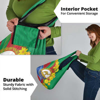 Eritrea New Year Personalized Grocery Bag Enkutatash Adey Abeba Flower Art