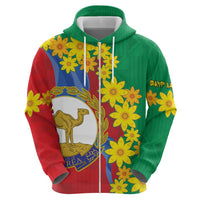 Eritrea New Year Personalized Hoodie Enkutatash Adey Abeba Flower Art - Wonder Print Shop
