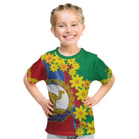 Eritrea New Year Personalized Kid T Shirt Enkutatash Adey Abeba Flower Art - Wonder Print Shop