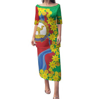 Eritrea New Year Personalized Puletasi Enkutatash Adey Abeba Flower Art - Wonder Print Shop