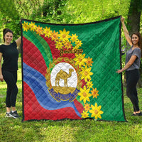 Eritrea New Year Personalized Quilt Enkutatash Adey Abeba Flower Art - Wonder Print Shop