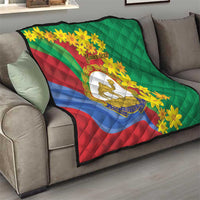 Eritrea New Year Personalized Quilt Enkutatash Adey Abeba Flower Art - Wonder Print Shop