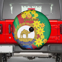 Eritrea New Year Personalized Spare Tire Cover Enkutatash Adey Abeba Flower Art - Wonder Print Shop