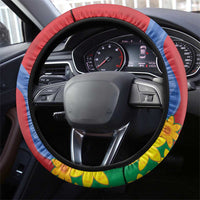 Eritrea New Year Steering Wheel Cover Enkutatash Adey Abeba Flower Art - Wonder Print Shop